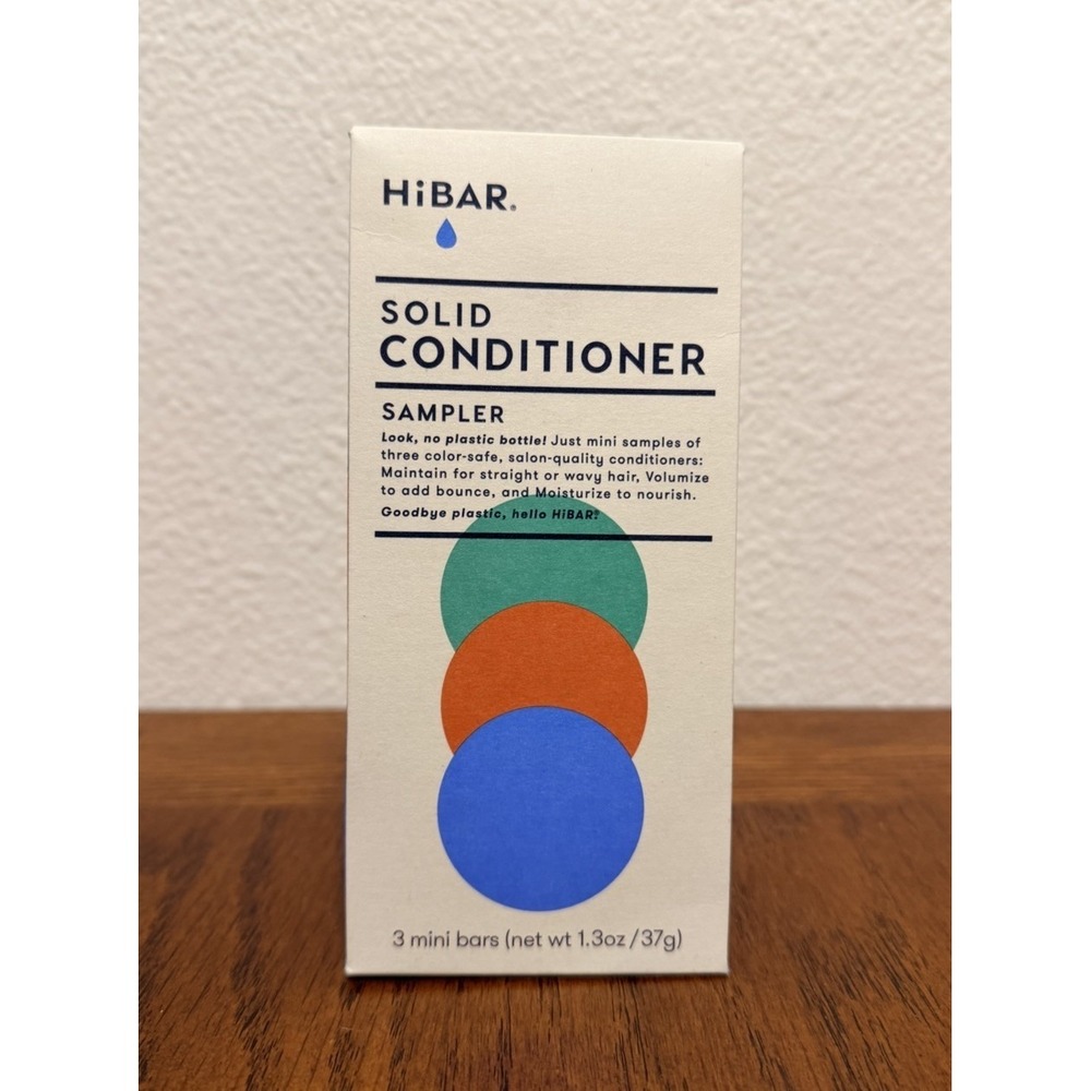 HiBar Solid Soap Conditioner Sampler 3 Mini Bars, Lot of 4 - Picture 2 of 6